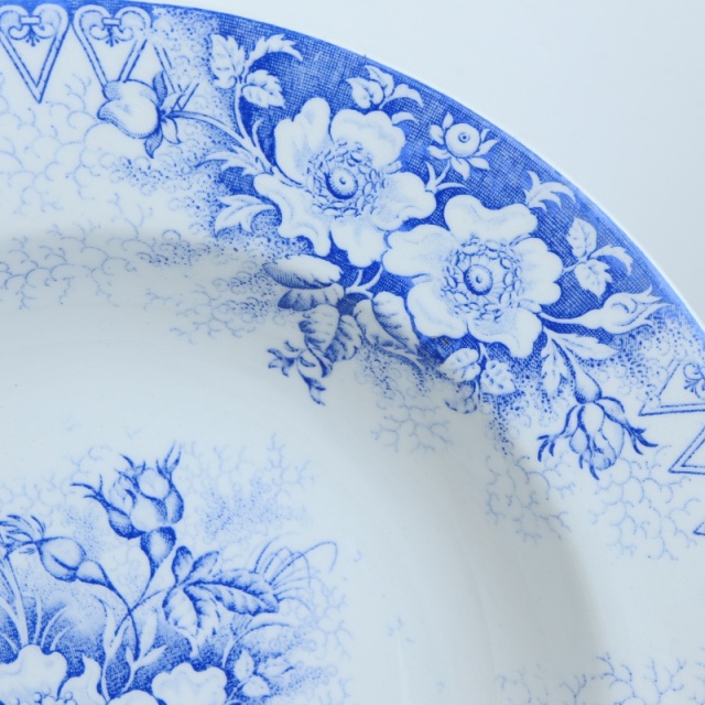 アンティークプレート EGLANTINES 皿 フランス リュネヴィル製 KG Luneville