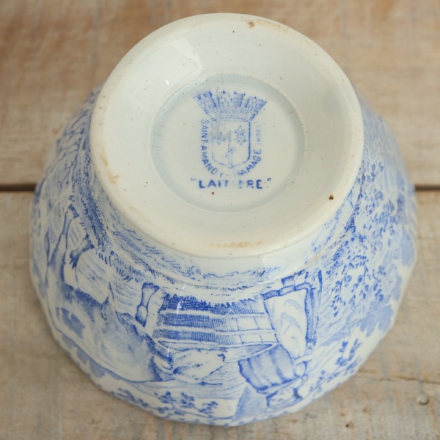 アンティーク カフェオレボウル 酪農家 LAITIERE SAINT AMAND ET HAMAGE NORD