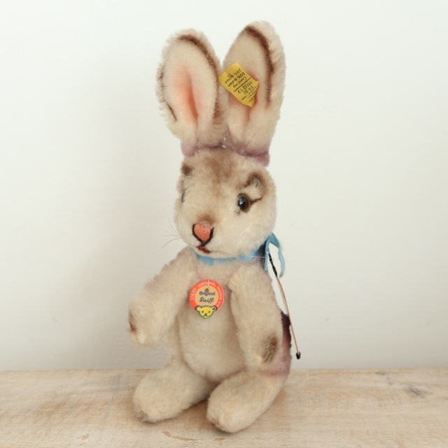 アンティーク シュタイフ ウサギ Steiff Dralon Rabbit 17cm