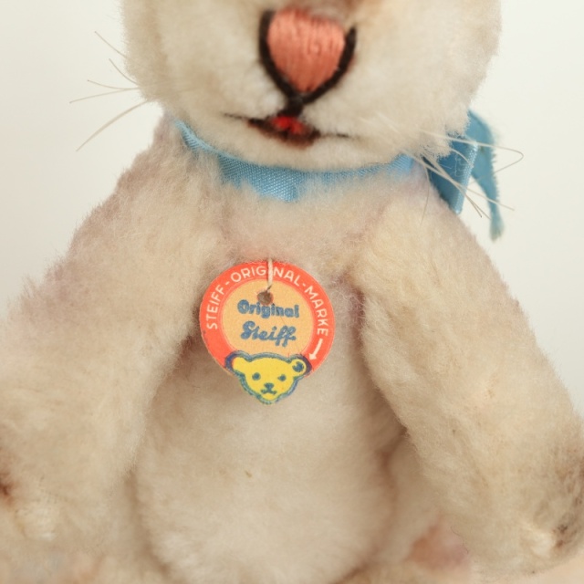 アンティーク シュタイフ ウサギ Steiff Dralon Rabbit 17cm