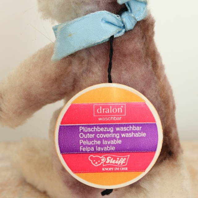 アンティーク シュタイフ ウサギ Steiff Dralon Rabbit 17cm
