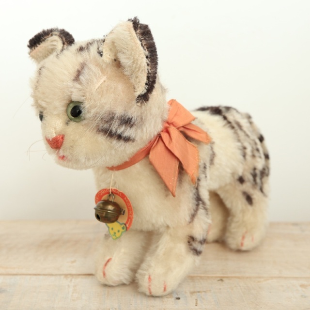 アンティーク シュタイフ ネコ Steiff Tabby 14cm