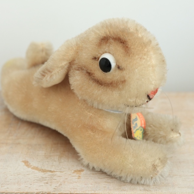 アンティーク シュタイフ ウサギ Steiff Lying Rabbit 9cmサイズ