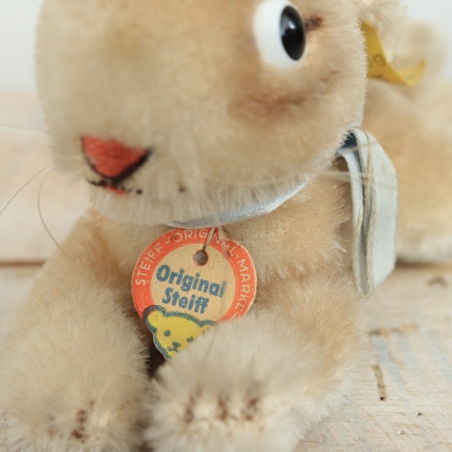 アンティーク シュタイフ ウサギ Steiff Lying Rabbit 9cmサイズ