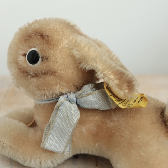 アンティーク シュタイフ ウサギ Steiff Lying Rabbit 9cmサイズ