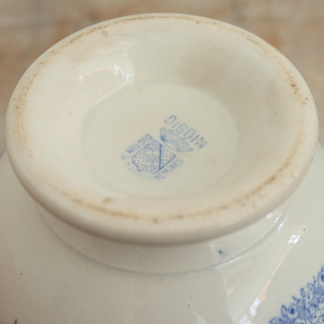 アンティーク カフェオレボウル ルルド SOUVENIR DE LOURDES フランス サルグミンヌ製 Digoin & Sarreguemines