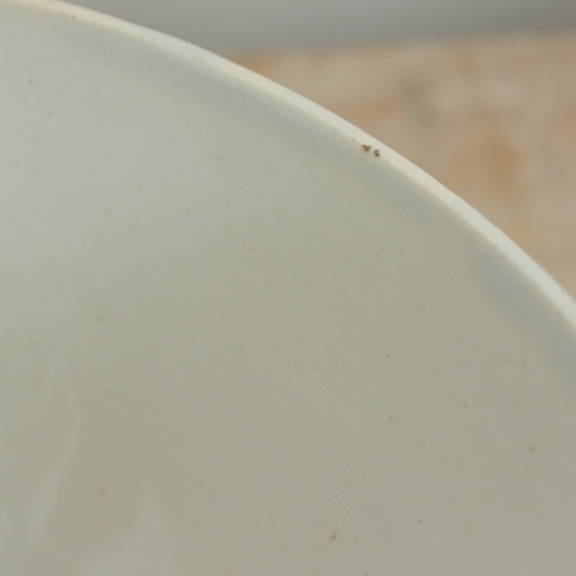 アンティーク カフェオレボウル 白 フランス ジアン製 GIEN