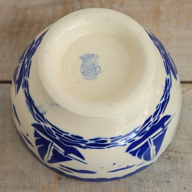 アンティーク カフェオレボウル プチバトー フランス バドンヴィレー製