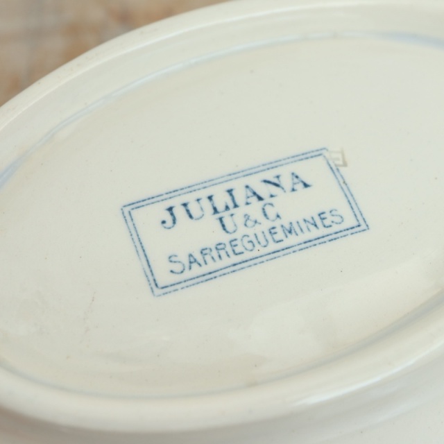 アンティーク ラヴィエ JULIANA フランス サルグミンヌ製 U&C SARREGUEMINES