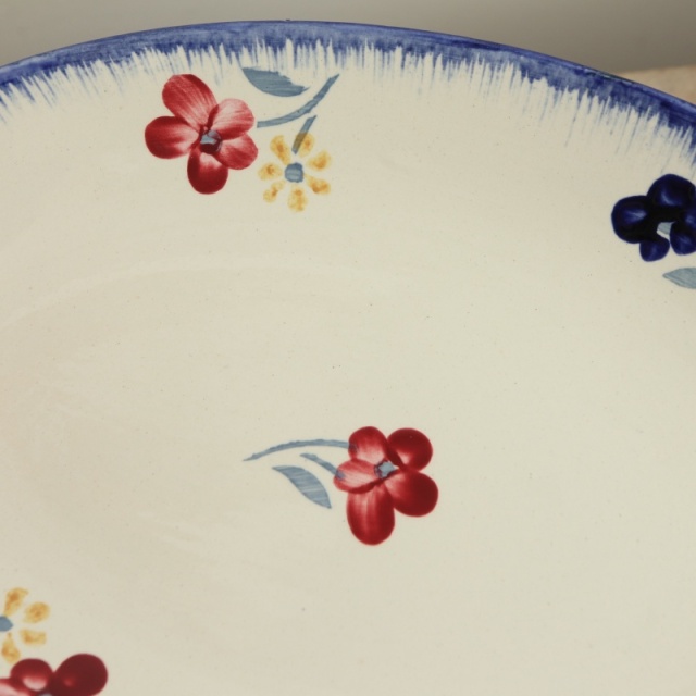 アンティーク ラヴィエ オーバル皿 フランス サルグミンヌ製 MARY LOU