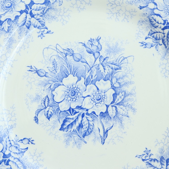 アンティークプレート EGLANTINES 皿 フランス リュネヴィル製 KG Luneville