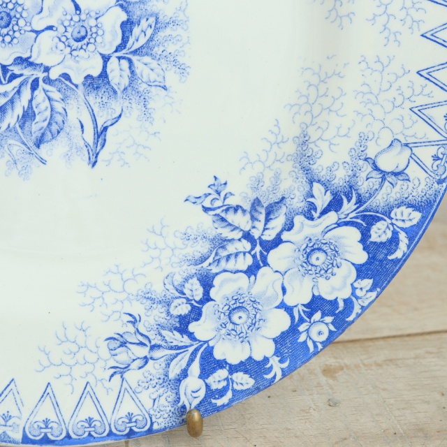 アンティークプレート EGLANTINES 皿 フランス リュネヴィル製 KG Luneville