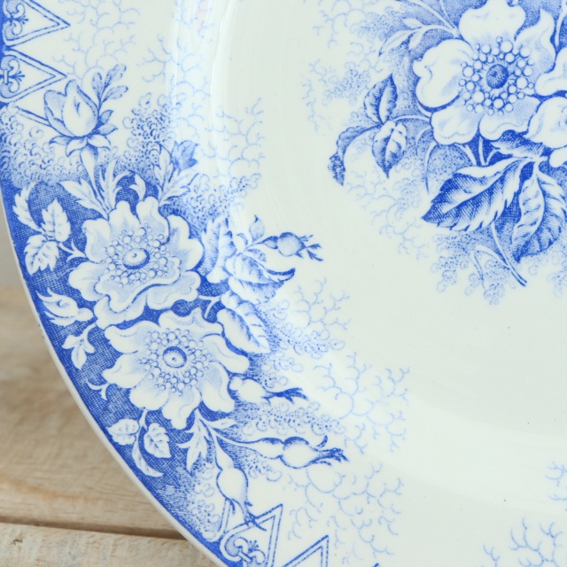 アンティークプレート EGLANTINES 皿 フランス リュネヴィル製 KG Luneville