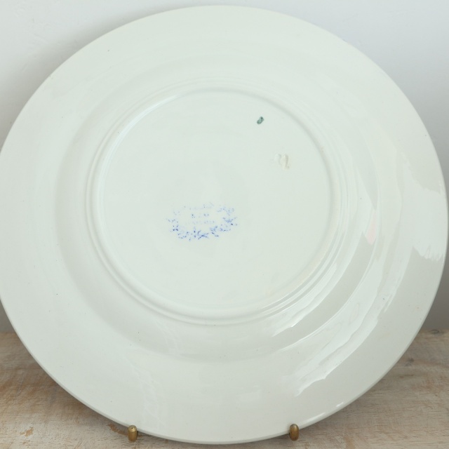 アンティークプレート EGLANTINES 皿 フランス リュネヴィル製 KG Luneville