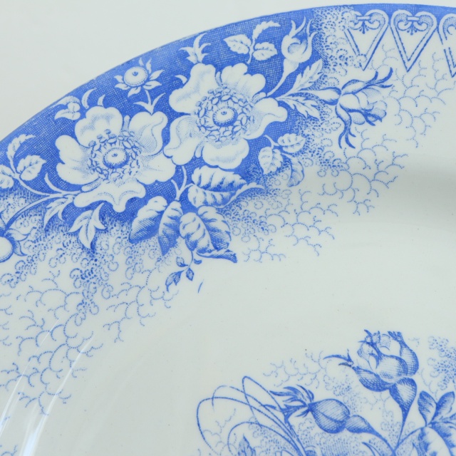 アンティークプレート EGLANTINES 皿 フランス リュネヴィル製 KG Luneville