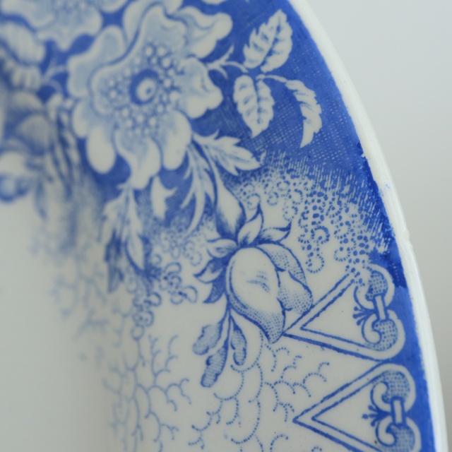 アンティークプレート EGLANTINES 皿 フランス リュネヴィル製 KG Luneville