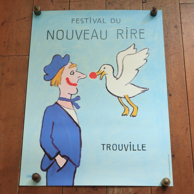 サヴィニャック ビンテージポスター Festival du Nouveau Rire Savignac