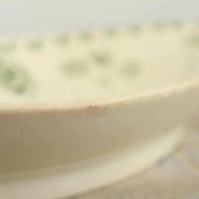 アンティーク ラヴィエ オーバル皿 フランス サルグミンヌ製 PALMYRE