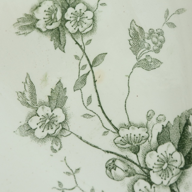 美品　サンタマン　ROSETTE　ラヴィエ　フランスアンティーク アンティーク ラヴィエ ロゼット オーバル皿 ROSETTE フランス