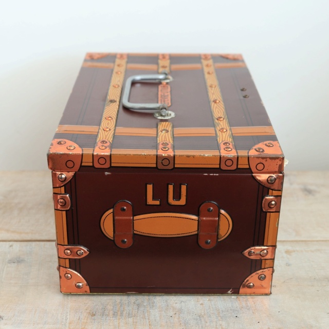 LU ビスケット ビンテージ トランク 缶 LEFEVRE-UTILE