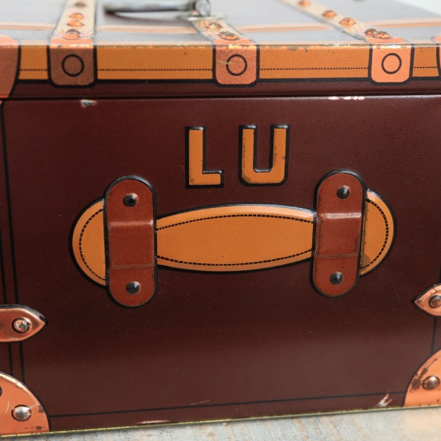 LU ビスケット ビンテージ トランク 缶 LEFEVRE-UTILE