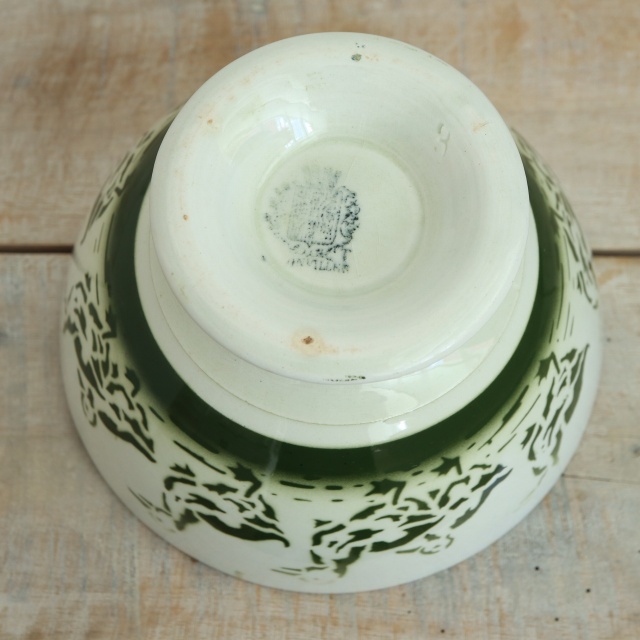 アンティーク カフェオレボウル アヒル フランス バドンヴィレー製 Badonviller