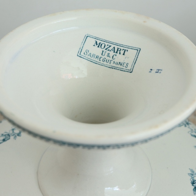 アンティーク コンポティエ モーツァルト フランス サルグミンヌ製 MOZART U&C SARREGUEMINES