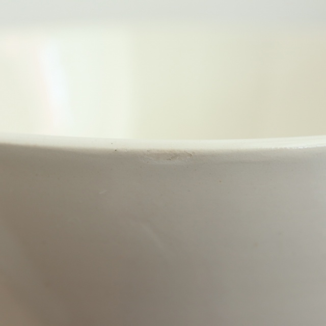 アンティーク カフェオレボウル 白 フランス サルグミンヌ製 ドイツ領時代 Saargemund