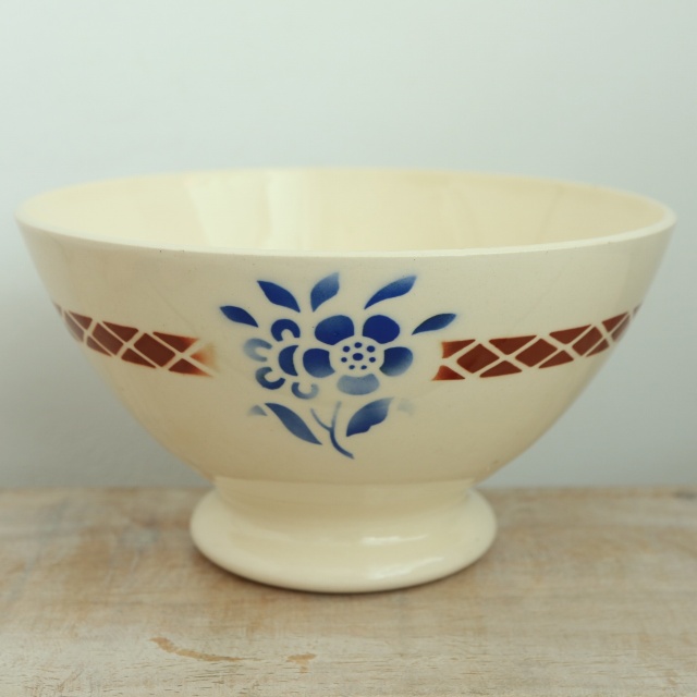 アンティーク カフェオレボウル フランス サルグミンヌ製 SARREGUEMINES
