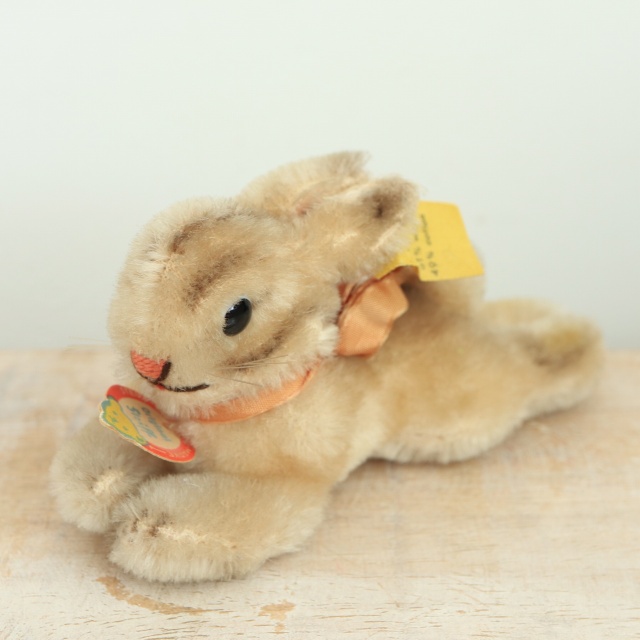 アンティーク シュタイフ ウサギ Steiff Lying Rabbit 6cm
