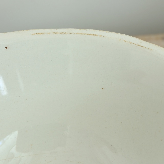 アンティーク カフェオレボウル バスク柄 フランス バドンヴィレー製