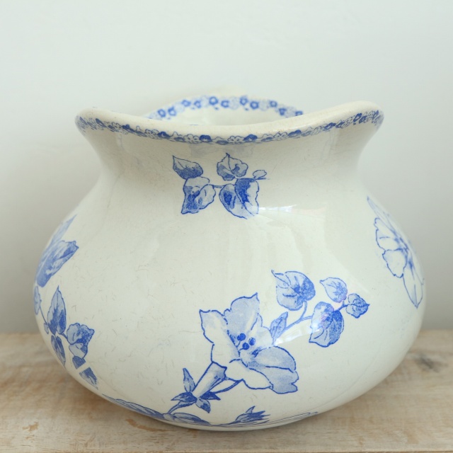 アンティーク ピシェ ペチュニア TOILETTE PETUNIA フランス クレイユモントロー製 Creil Montereau