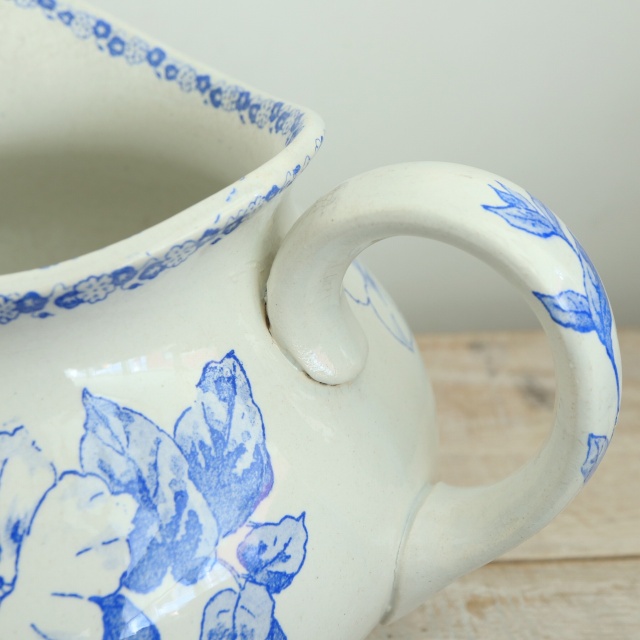 アンティーク ピシェ ペチュニア TOILETTE PETUNIA フランス クレイユモントロー製 Creil Montereau