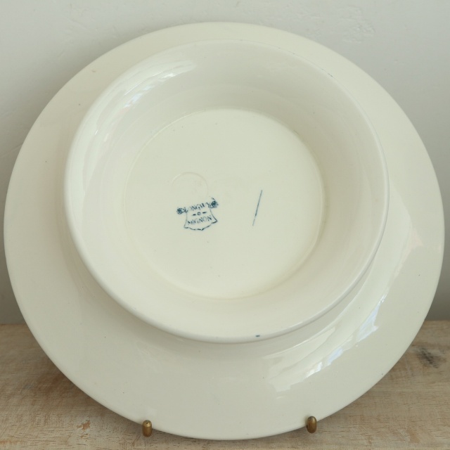 アンティーク コンポティエ 小鳥  MIGNON フランス ロンウィー製 LONGWY
