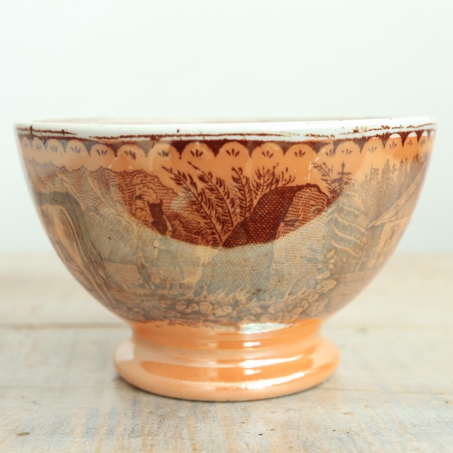 アンティーク カフェオレボウル LAITIERE オランダ マーストリヒト製