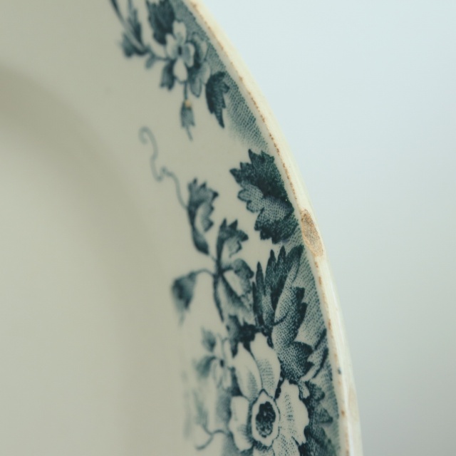 アンティーク プレート マリールイーズ 深皿 MARIE LOUISE フランス サンタマン製 SAINT AMAND HAMAGE