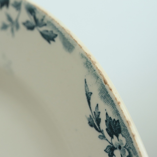 アンティーク プレート マリールイーズ 深皿 MARIE LOUISE フランス サンタマン製 SAINT AMAND HAMAGE