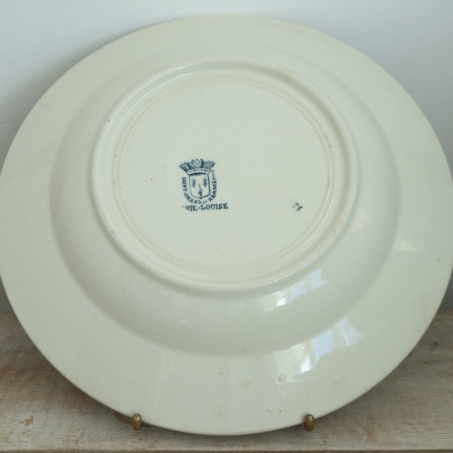 アンティーク プレート マリールイーズ 深皿 MARIE LOUISE フランス サンタマン製 SAINT AMAND HAMAGE