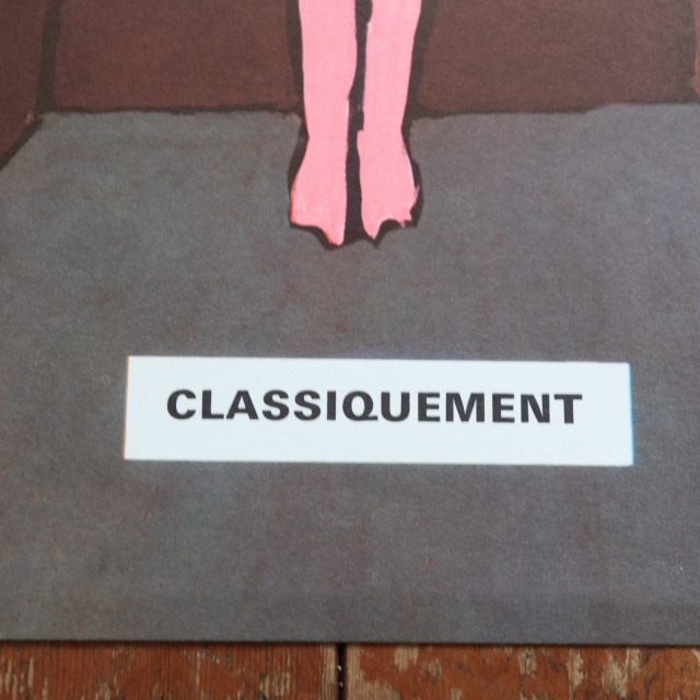 サヴィニャック CLASSIQUEMENT ヴィンテージミニポスター Savignac