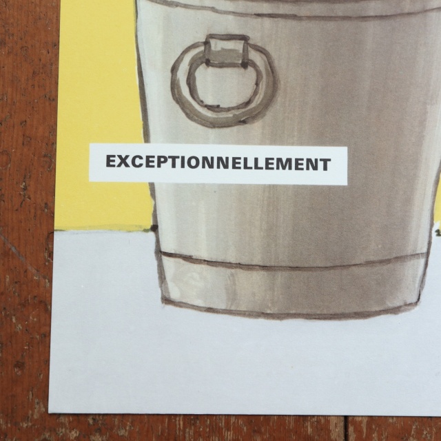サヴィニャック EXCEPTIONNELLEMENT ヴィンテージミニポスター Savignac