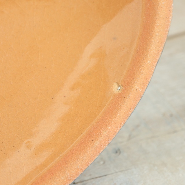 ベッコフ鍋 小花 ライトブルー 23cmサイズ アルザス地方 スフレンハイム焼き 陶器製