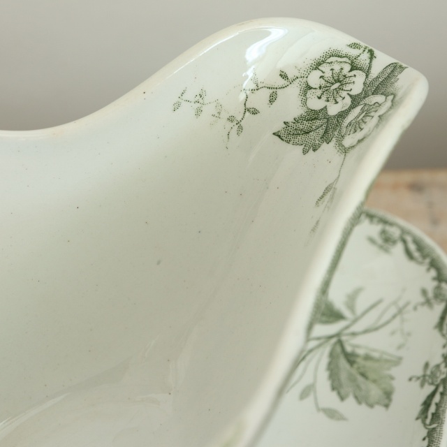 アンティーク ソーシエール ロゼット ROSETTE フランス サンタマン製 SAINT AMAND HAMAGE