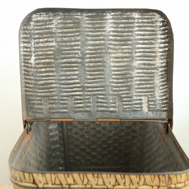 LU ビスケット アンティーク バスケット 缶 LEFEVRE-UTILE 1930