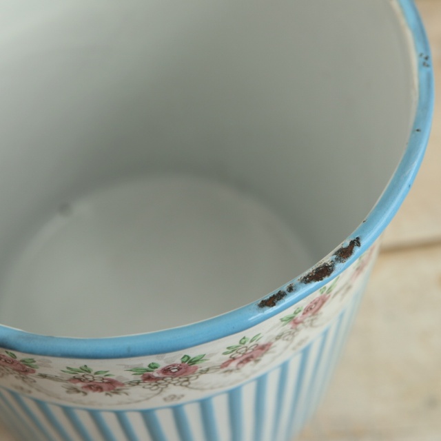 BB社 ローズガーランド アンティーク ホウロウキャニスター