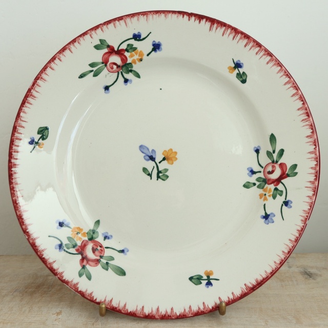 アンティークプレート DIDIER デザート皿 フランス サルグミンヌ