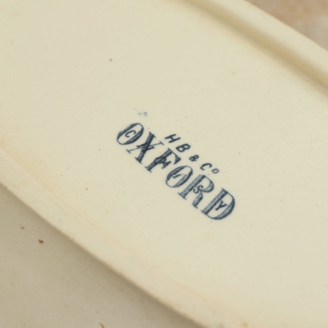 アンティーク ラヴィエ オーバル皿 ツバメ OXFORD フランス ショワジールロワ製 CHOISY LE ROI