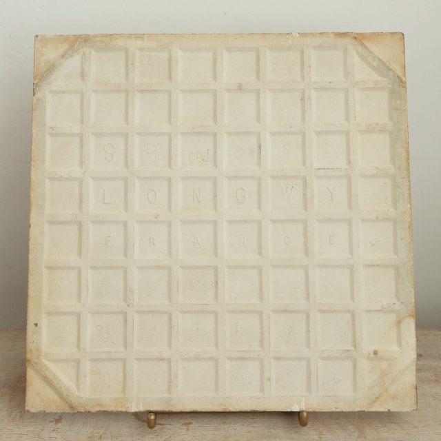 アンティーク タイル ツバメ HIRONDELLES フランス ロンウィー製 LONGWY