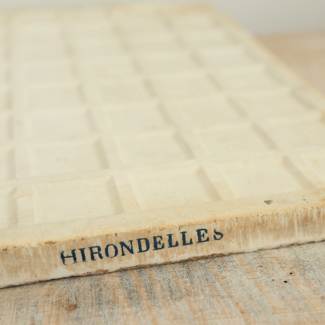 アンティーク タイル ツバメ HIRONDELLES フランス ロンウィー製 LONGWY