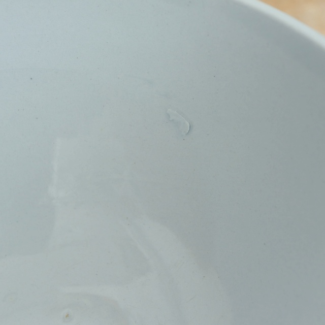 アンティーク カフェオレボウル 淡いブルー フランス ディゴワン&サルグミンヌ製 DIGOIN & SARREGUEMINES