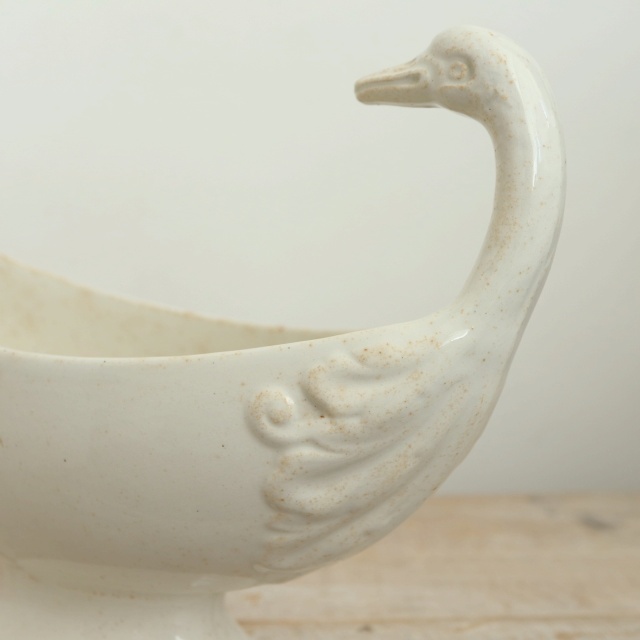 アンティーク ソーシエール 白鳥 フランス ペクソンヌ製 PEXONNE Fenal Freres